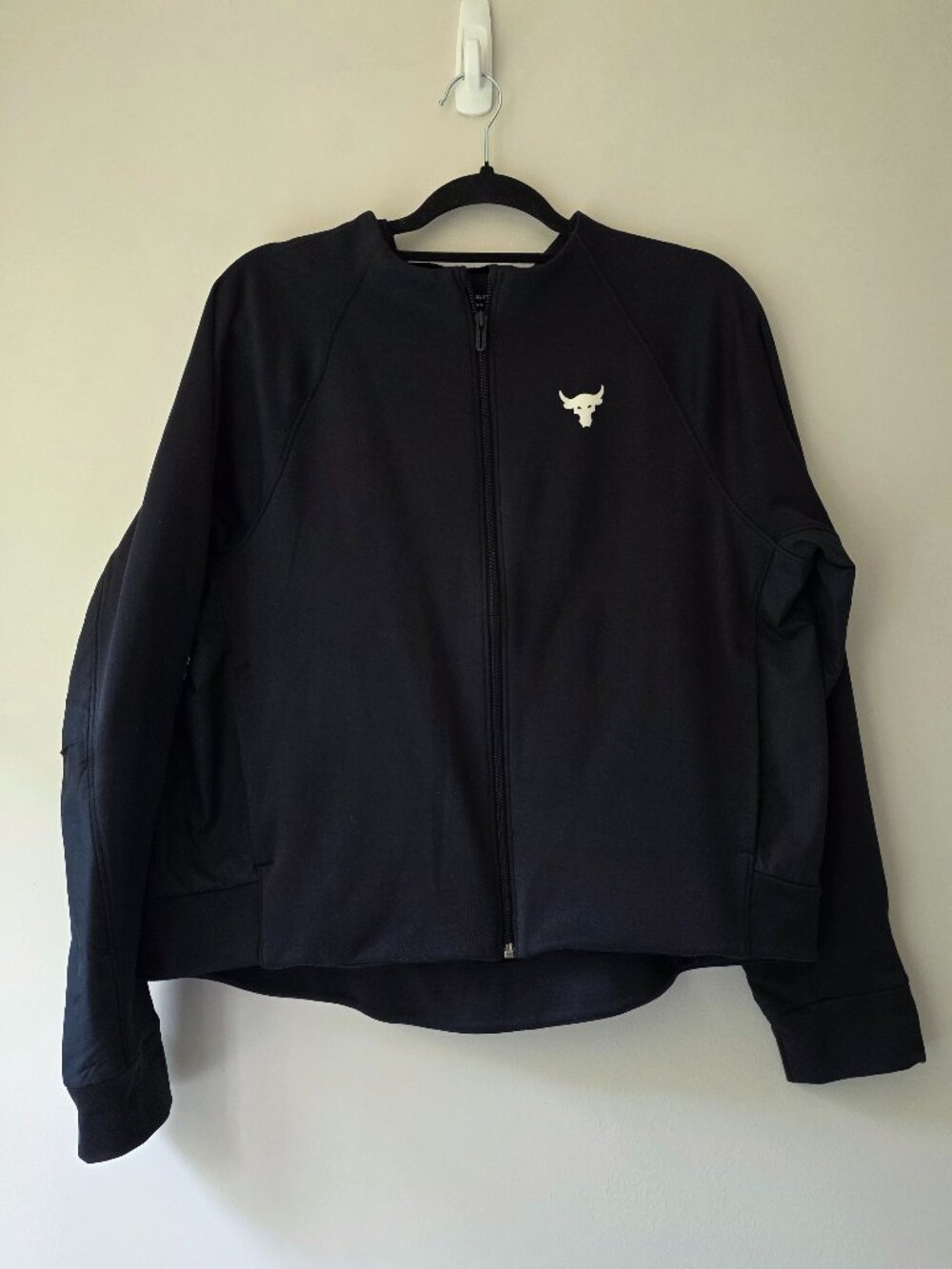Under Armour Project Rock Full-Zip Track Jacket Black XL Mock Neck